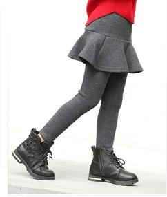 img 3 attached to 🔥 Stay Warm and Stylish with Birbyrrly Winter Leggings for Girls 9-10 Years - Toddler 150