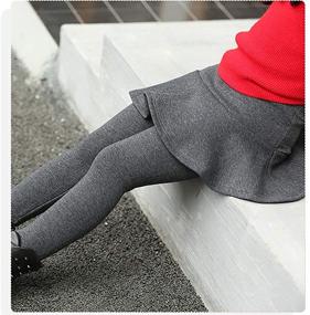 img 2 attached to 🔥 Stay Warm and Stylish with Birbyrrly Winter Leggings for Girls 9-10 Years - Toddler 150