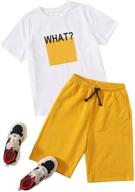 tropical sleeve shorts boys' clothing by romwe logo