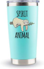 img 4 attached to 🦥 Sloth Lover's Spirit Animal Travel Coffee Tumbler/Mug 20oz - Funny Sloth Gifts for Women, Men, Home Decor and More