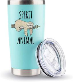 img 3 attached to 🦥 Sloth Lover's Spirit Animal Travel Coffee Tumbler/Mug 20oz - Funny Sloth Gifts for Women, Men, Home Decor and More