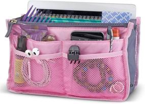 img 3 attached to 👜 Enhanced Travel Insert Handbag Organizer with 12 Spacious Pockets by Perfect Life Ideas