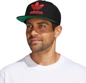 img 1 attached to 🧢 adidas Originals Men's Trefoil Chain Flatbrim Snapback Hat