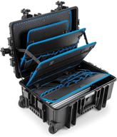 🧳 b&w international jumbo 6700 outdoor tool case: ultimate storage solution with pocket tool boards in sleek black design logo