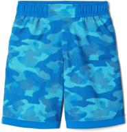 columbia shores boardshort collegiate texture stripe boys' clothing for swim logo