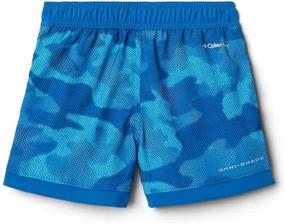 img 1 attached to Columbia Shores Boardshort Collegiate Texture Stripe Boys' Clothing for Swim