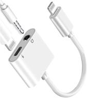 сертифицированный донгл-адаптер akavo apple mfi lightning для наушников 3,5 мм для iphone 12 11 xs xr x 8 7 - адаптер для наушников и аудио + разветвитель для зарядного кабеля логотип