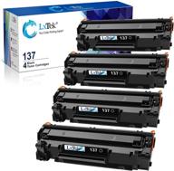 lxtek compatible canon 137 toner cartridge replacement - 4-pack for imageclass printers (black) - ideal for mf236n, mf247dw, d570, mf227dw, mf229dw, lbp151dw, mf217w, mf216n, mf249dw, mf232w logo