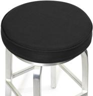 🪑 shinnwa 12" black bar stool cushions: memory foam covers with non-slip backing & elastic band logo