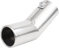 ๐ง uxcell universal stainless steel chrome exhaust tail muffler tip - fit 0.75 to 1.5 inch diameter pipes logo
