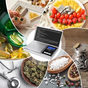 img 1 attached to 📏 Fuzion Pocket Gram Scale 1000g/0.1g - Mini Digital Scale for Grams and Ounces, Portable Herb and Food Scale with Travel-friendly Design - Battery Included