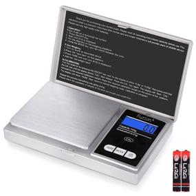 img 4 attached to 📏 Fuzion Pocket Gram Scale 1000g/0.1g - Mini Digital Scale for Grams and Ounces, Portable Herb and Food Scale with Travel-friendly Design - Battery Included