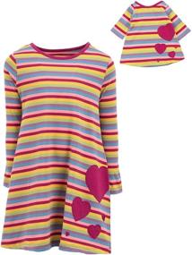 img 1 attached to Leveret Toddler Girls Cotton Matching Clothing