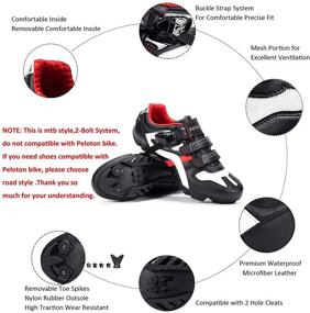 img 3 attached to BUCKLOS Cycling Precise Compatible Sneakers: Optimal Men's Shoes for Athletic Performance