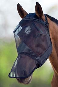 img 3 attached to Harrison Howard CareMaster Fly Mask Standard with Nose - Piano Black