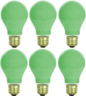 sunlite 40w green light bulbs - a19 incandescent, medium base (e26) - 6 pack logo