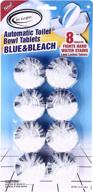 air jungles automatic toilet cleaner tablets with bleach (8 packs): extra fresh, septic safe, quick bubbles, long-lasting logo