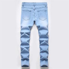 img 3 attached to Skinny Elastic Distressed Stretch Fashion Boys' Clothing in Jeans