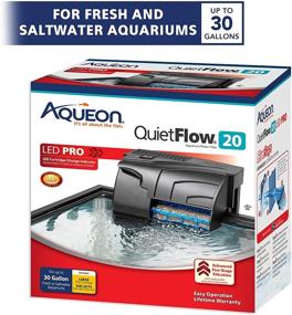 img 3 attached to 🐠 Aqueon QuietFlow LED PRO Aquarium Power Filter - Size 20: Superb Filtration and Illumination!