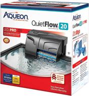 🐠 aqueon quietflow led pro aquarium power filter - size 20: superb filtration and illumination! logo