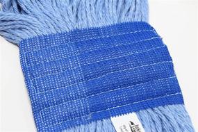 img 1 attached to 🧹 Turkey Creek Essentials Commercial Grade USA Made Looped End Heavy Duty Blue Mop Heads - 4-Ply Synthetic Yarn Industrial Wet Mop Head Replacement and String Mop Refills (Pack of 6, Large)