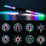 🚴 leadbike led bike wheel lights: 30x rgbw patterns, ultimate brightness, waterproof safety tire lights for kids & adults logo