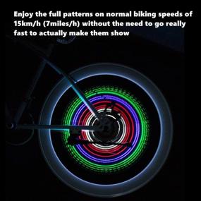 img 2 attached to 🚴 LEADBIKE LED Bike Wheel Lights: 30x RGBW Patterns, Ultimate Brightness, Waterproof Safety Tire Lights for Kids & Adults