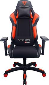 img 3 attached to 🕹️ Raynor Gaming Energy Pro Series Ergonomic Gaming Chair with Outlast Cooling Technology, High Back Racing Style, Adjustable Armrests, Mesh and PU Leather, Lumbar and Headrest Pillow, Red