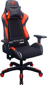 img 4 attached to 🕹️ Raynor Gaming Energy Pro Series Ergonomic Gaming Chair with Outlast Cooling Technology, High Back Racing Style, Adjustable Armrests, Mesh and PU Leather, Lumbar and Headrest Pillow, Red