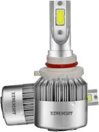 💡 xenlight 9005(h10,hb3) led standard headlight conversion kit - 2-pack, 6000k white bulb logo