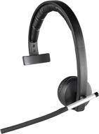 logitech h820e wireless mono business headset - black: perfect for professionals logo