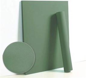 img 4 attached to 🍃 Green Peel and Stick Wallpaper - Dimoon 118"x17.7" - Solid Green Contact Paper - Pure Green Wall Paper - Self Adhesive Wallpaper - Removable Wallpaper - Green Textured Shelf Liner - Decorative Walls Decal - Vinyl Roll