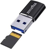 💻 ziyuetek usb micro sd card adapter: aluminum usb 3.0 portable memory card reader for pc, micro sdhc, micro sdxc/tf cards logo