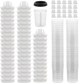 img 4 attached to 🎨 High-Quality MPS Disposable Paint Spray Gun Cup Liners and Lid System, 50 Pack - Mini Size 6 Ounce (180ml) Kit - Includes 50 Cup Liners, 50 Strainer Lids, 1 Durable Cup with Retainer Ring, and 20 Plugs