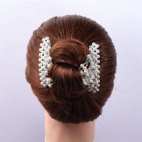 img 2 attached to FXQHAN Stretch Beaded Hairpins Styling