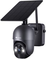 📷 360° ptz solar security camera: ctronics wireless wifi, 15000mah battery, color night vision logo