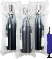 🍷 wine bottle protector bags - ensure safe transportation with inflatable air column cushioning sleeves & free pump (6 pack) логотип