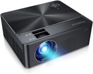 🎥 xiaoya outdoor projector: hd movie projector, 4000 lumens, hifi speaker, hdmi/usb compatibility (black-w2) logo