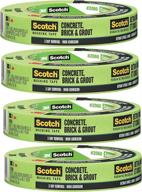 🖌️ scotch painter's tape 2060-1a 2060 masking tape 1-inch by 60-yard green 4 pack: high-quality tape for precision painting logo