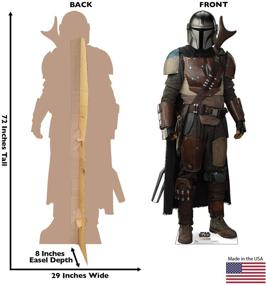 img 3 attached to The Mandalorian Life Size Cardboard Cutout Standup: Star Wars - Premium Advanced Graphics