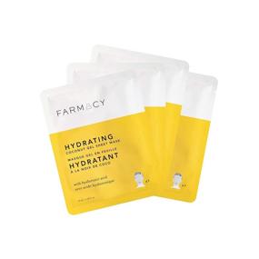 img 4 attached to 🥥 Farmacy Coconut Gel Sheet Masks: Hydrating Skin Care Face Mask 4-Pack