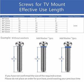 img 2 attached to Высококачественные винты M4 для крепления телевизора Samsung: варианты длиной 5 мм, 10 мм, 14 мм, 20 мм, 25 мм, 30 мм, 35 мм