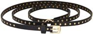 🔥 edgy and chic: ayliss women's studded leather waist accessories logo