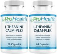 🧠 l-theanine calm-plex: смесь gaba и 5-htp (100 мг, 60 средних капсул) от prohealth - 2 штуки. логотип