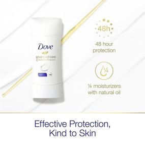 img 3 attached to Dove Advanced Care Original Clean Women's Antiperspirant Deodorant Stick - 48-Hour Protection & Comfortable Underarms, 2.6 oz