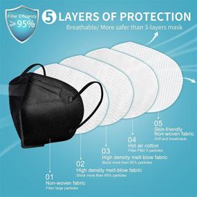 img 3 attached to MISSAA Breathable Respirator: Optimal Protection Against Airborne Threats