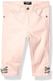 img 3 attached to 🌸 Adorable XOXO Girls Toddler Stretch Ruffle Clothing, Pants & Capris: A Fashionable Choice for Little Girls