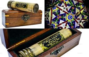 img 3 attached to 🔮 Artisanal Kaleidoscope for Adults | Vintage Wooden Design