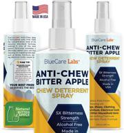 🐶 bluecare labs bitter apple spray for dogs - natural anti-chew deterrent to stop chewing on furniture, carpet, and hotspots - pet corrector spray for dog training - safe alcohol-free & non-toxic - 8oz logo