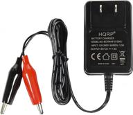 🔌 hqrp fully automatic 6v / 12v sealed lead acid smart battery charger sla maintainer - car truck motorcycle compatible, alligator clips included logo